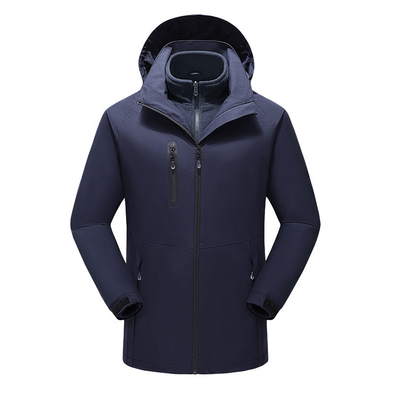 Manteau polaire trois en un avec doublures détachable. Bon pour 3 saisons.                                                          -Three-in-one fleece coat with detachable liners. Good for 3 seasons.