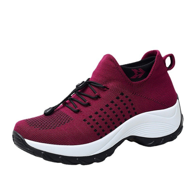 Chaussures de sport pour femmes à plateforme 
- Women Sport Shoes Platform Sneakers