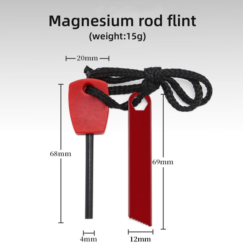 Allume feu de camp. Petite mini pierre à feu étanche bande de magnésium tige de magnésium 
- Fire starter Small mini flint waterproof ignition magnesium strip magnesium rod