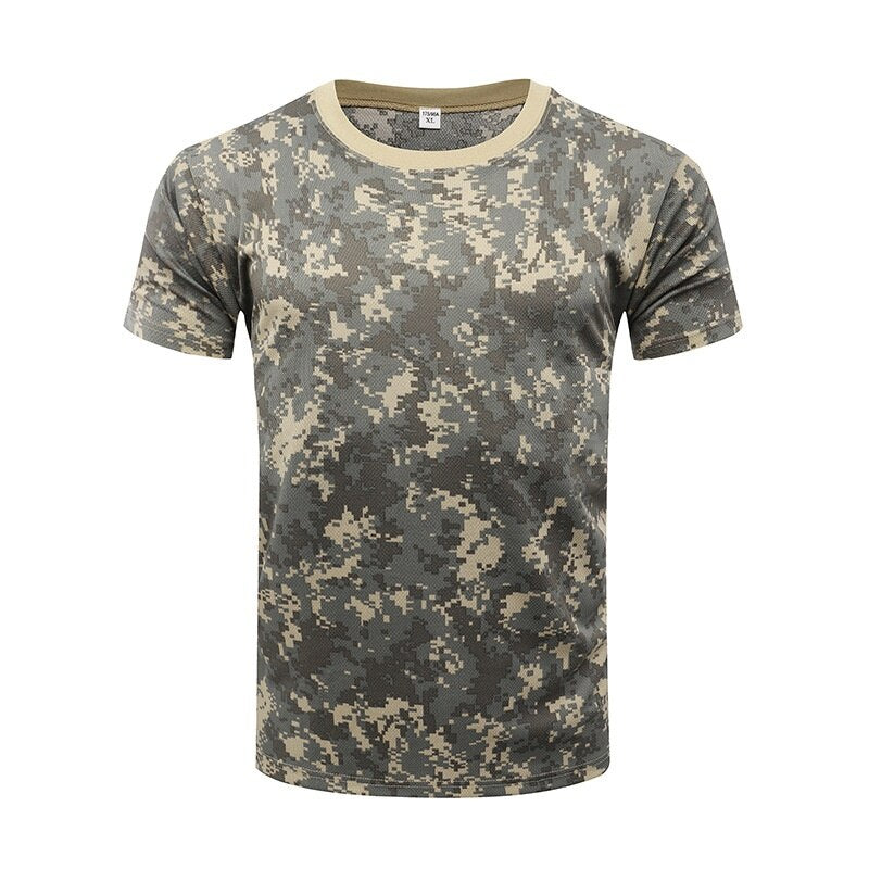 Chemise tactique camouflage à manches courtes pour homme, séchage rapide
- Camouflage Tactical Shirt Short Sleeve Men's Quick Dry