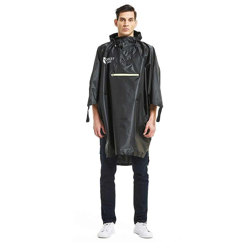 Poncho de pluie léger à capuche en polyester pour camping, randonnée. 
- Outdoor Camping, Hiking Rain Poncho,Lightweight Hooded,Polyester