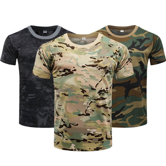 Chemise tactique camouflage à manches courtes pour homme, séchage rapide
- Camouflage Tactical Shirt Short Sleeve Men's Quick Dry