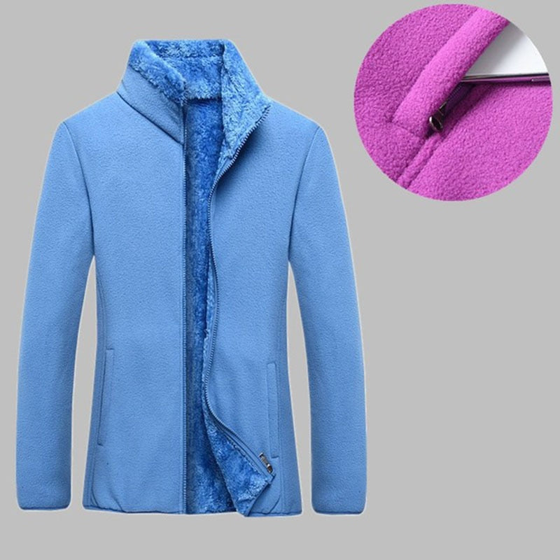 Veste polaire épaisse pour femme, manteau thermique en polaire d'extérieur pour automne et hiver.
- Thick Fleece jacket women's autumn winter outdoor polar fleece thermal coat.