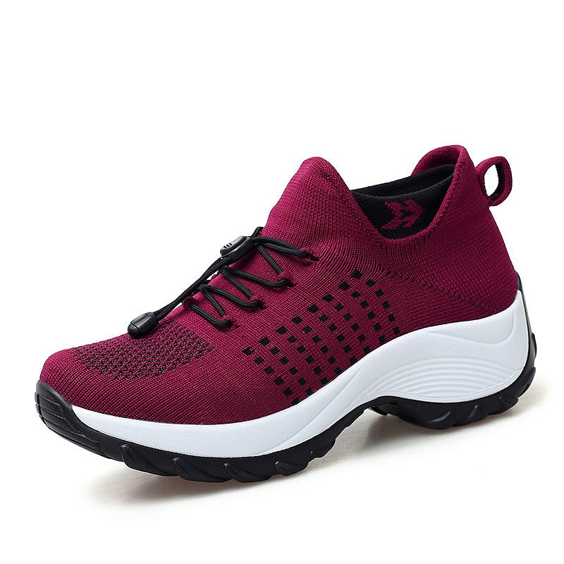 Chaussures de sport pour femmes à plateforme 
- Women Sport Shoes Platform Sneakers