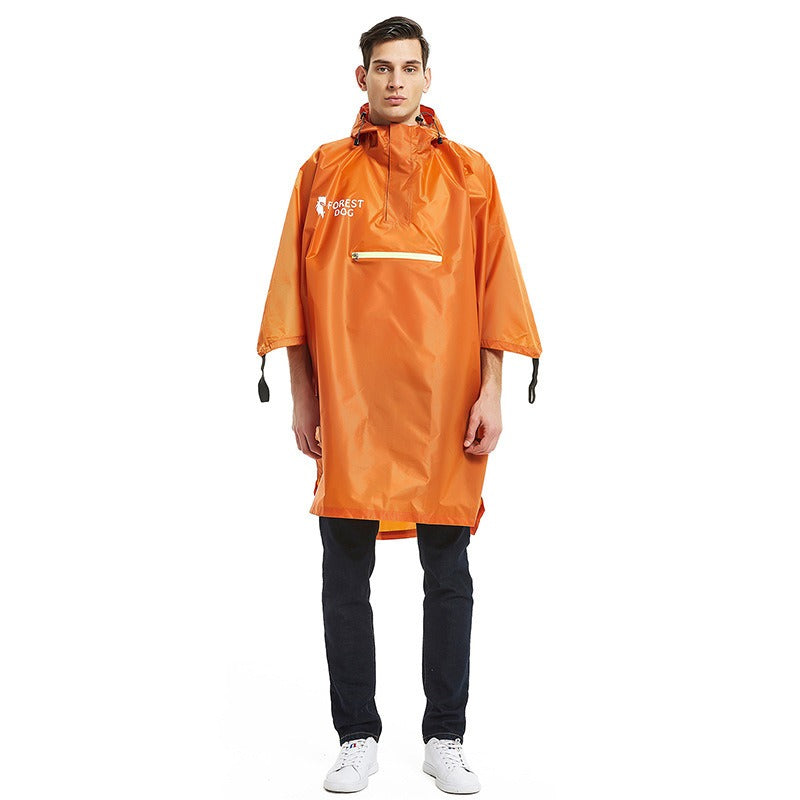 Poncho de pluie léger à capuche en polyester pour camping, randonnée. 
- Outdoor Camping, Hiking Rain Poncho,Lightweight Hooded,Polyester