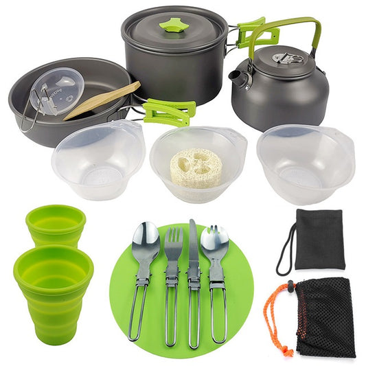 Batterie de cuisine Pliante Légère Pique-nique, camping
- Lightweight Folding Cookware Set for Picnics, Camping