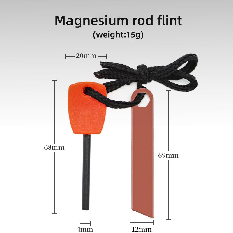 Allume feu de camp. Petite mini pierre à feu étanche bande de magnésium tige de magnésium 
- Fire starter Small mini flint waterproof ignition magnesium strip magnesium rod