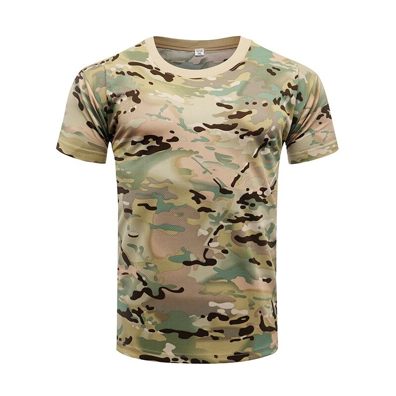 Chemise tactique camouflage à manches courtes pour homme, séchage rapide
- Camouflage Tactical Shirt Short Sleeve Men's Quick Dry