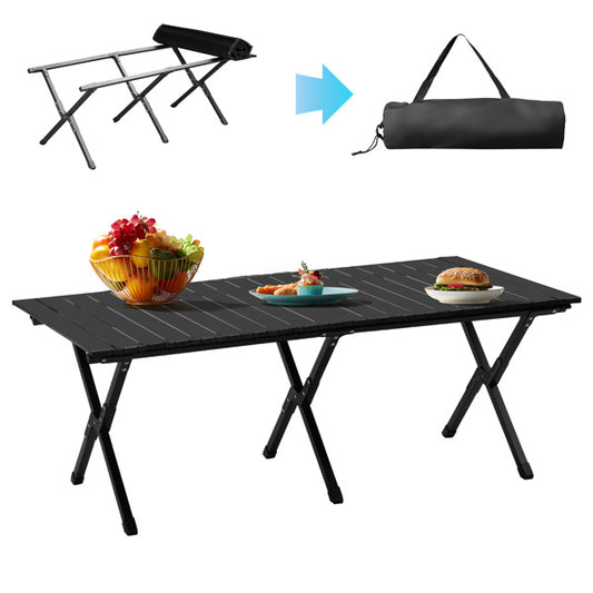 Table de camping noire à roulettes 116 x 60 x 42 cm
- 116X60X42cm Black Camping Roll Table