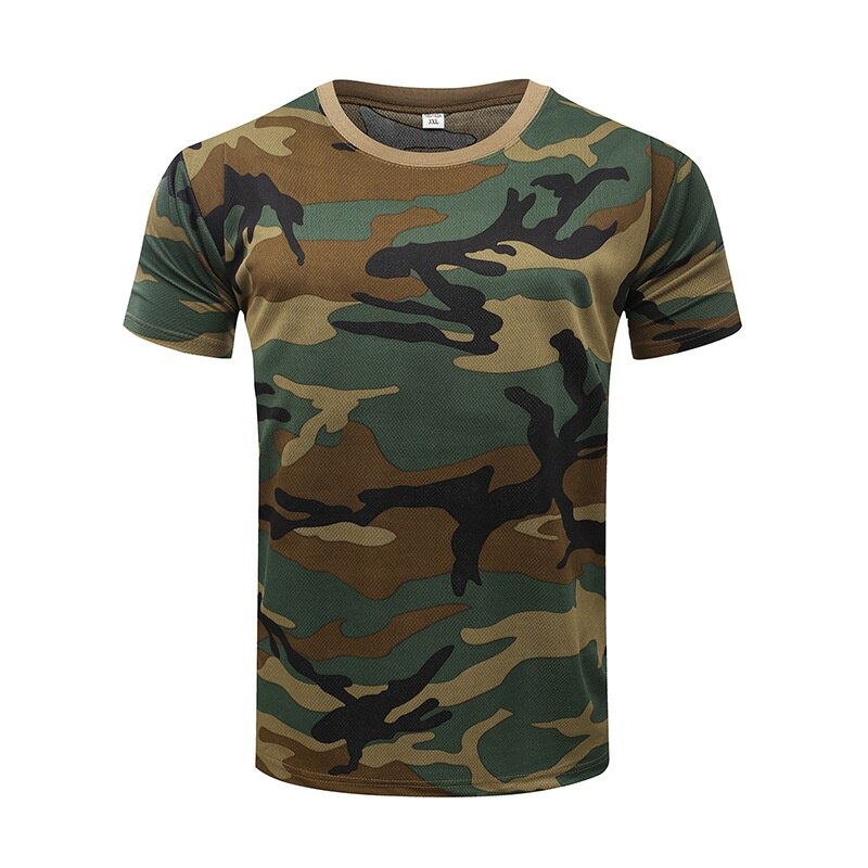 Chemise tactique camouflage à manches courtes pour homme, séchage rapide
- Camouflage Tactical Shirt Short Sleeve Men's Quick Dry