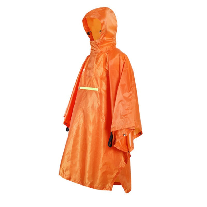 Poncho de pluie léger à capuche en polyester pour camping, randonnée. 
- Outdoor Camping, Hiking Rain Poncho,Lightweight Hooded,Polyester