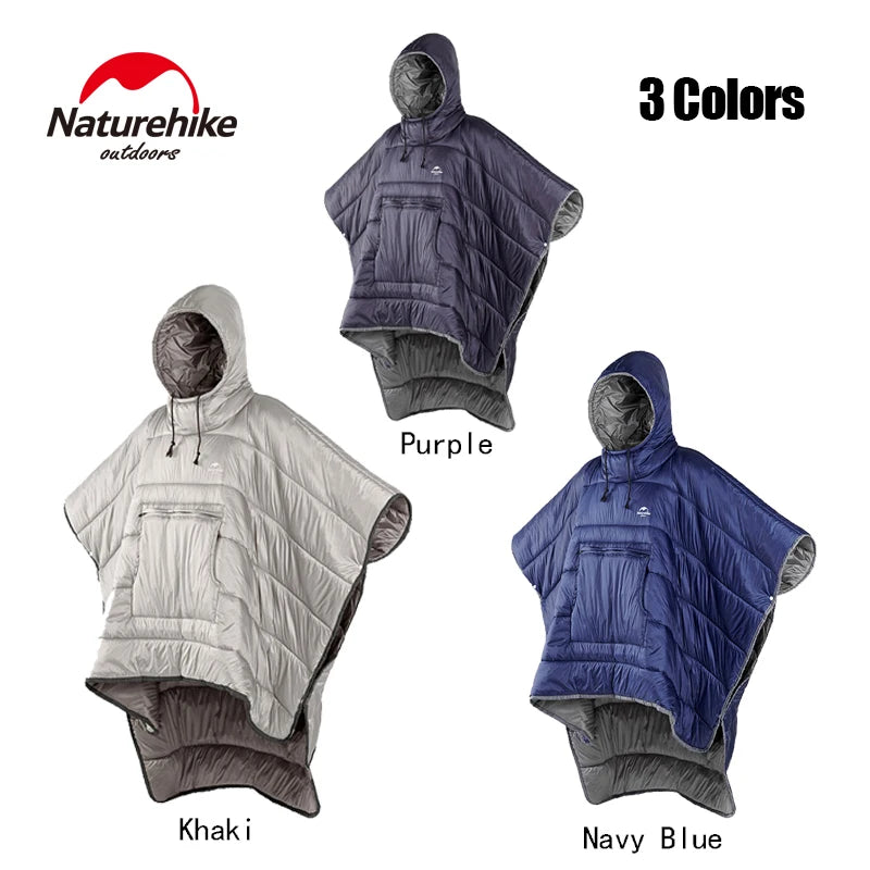 2 en 1, Sac de couchage Naturehike, style poncho, couverture et cape. Unisexe et imperméable.
- 2 in 1, Naturehike-Sleeping Bag poncho and Cloak Style. Unisex Waterproof