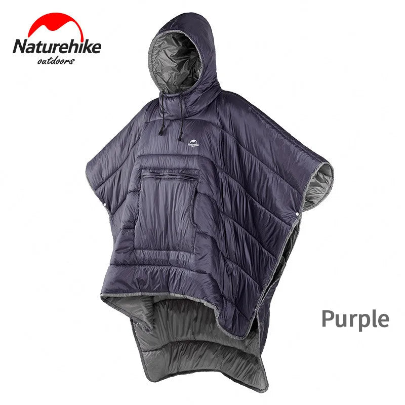 2 en 1, Sac de couchage Naturehike, style poncho, couverture et cape. Unisexe et imperméable.
- 2 in 1, Naturehike-Sleeping Bag poncho and Cloak Style. Unisex Waterproof